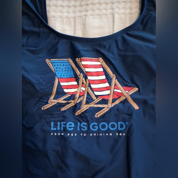 Life is Good Women's XL one piece Swimsuit - Picture 2 of 8